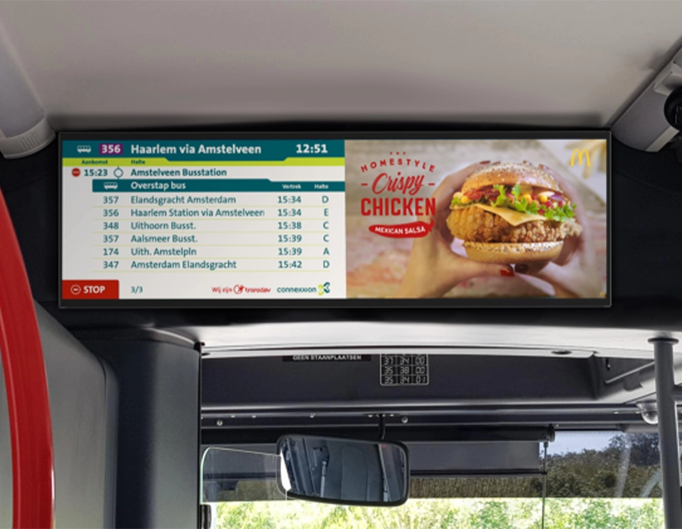 Voordelen van DRIS displays voor OV-bedrijven